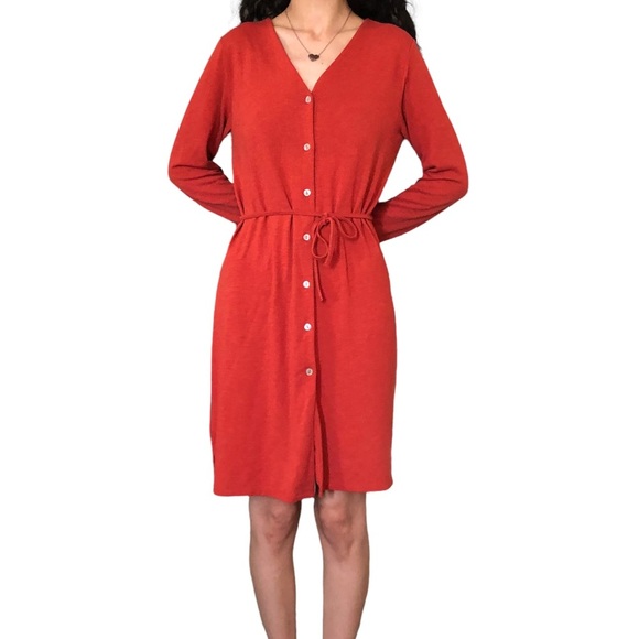 Nice Things Paloma S.—Orange Button-down Dress from Spain - Picture 4 of 13